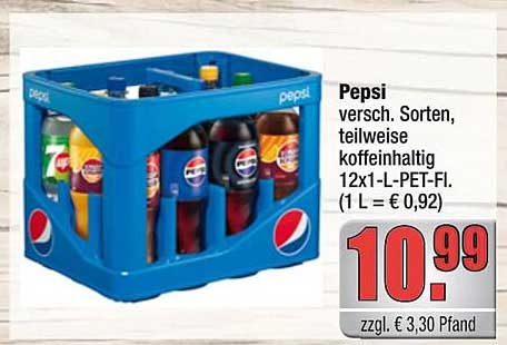 Pepsi 12x1L PET-Flasche – Verschiedene Sorten