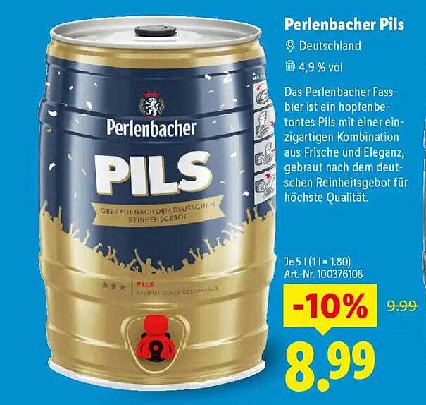 Perlenbacher Pils 5 l