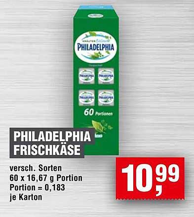 PHILADELPHIA FRISCHKÄSE 60 Portionen
