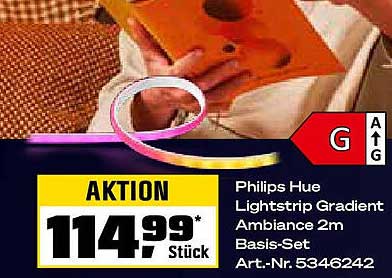 Philips Hue Lightstrip Gradient Ambiance 2m Basis-Set