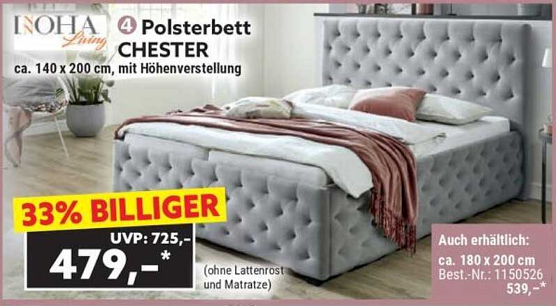 Polsterbett Chester