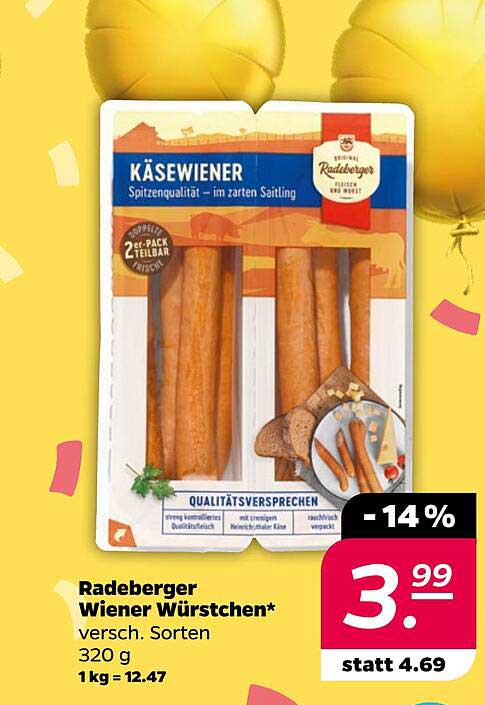 Radeberger Wiener Würstchen 320 g - Verschiedene Sorten