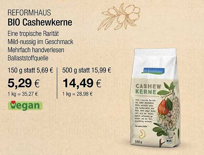 REFORMHAUS BIO Cashewkerne