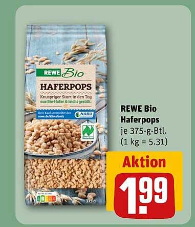 REWE Bio Haferpops 375 g