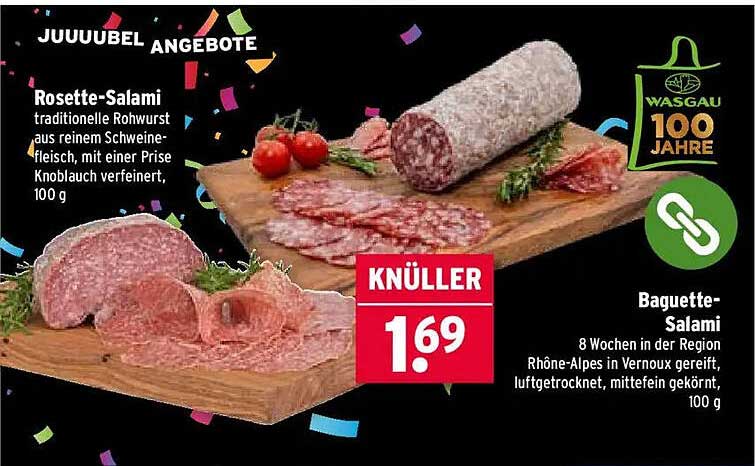 Rosette-Salami und Baguette-Salami – Tradition trifft Genuss