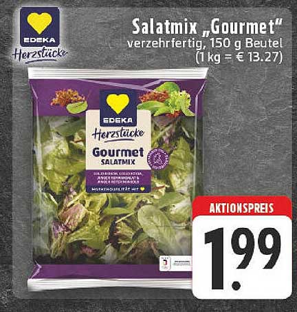 Salatmix "Gourmet" 150 g Beutel, verzehrfertig