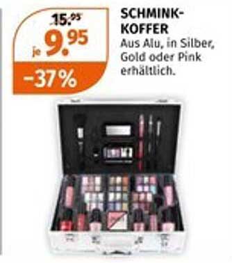 SCHMINK-KOFFER - Aus Alu, in Silber, Gold oder Pink erhältlich