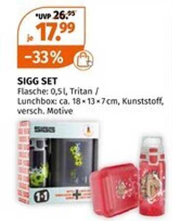 SIGG SET: Flasche 0,5L Tritan / Lunchbox