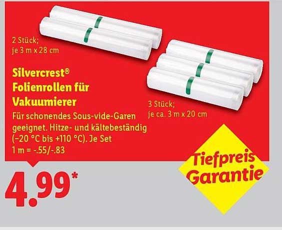 Silvercrest® Folienrollen für Vakuumierer