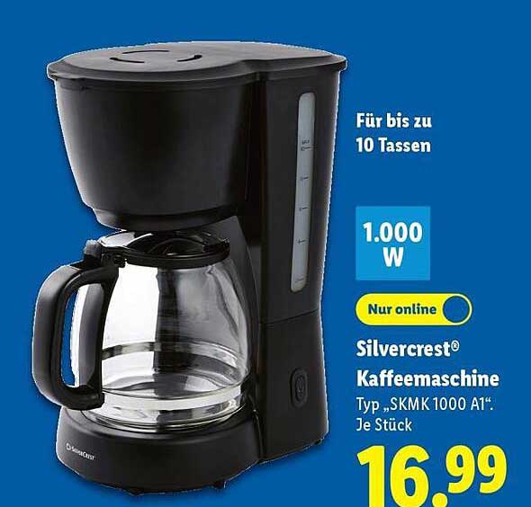 Silvercrest® Kaffeemaschine Typ „SKMK 1000 A1“