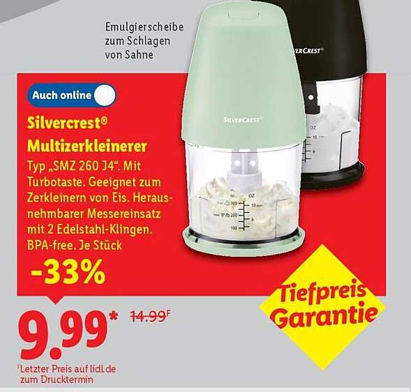 Silvercrest® Multizerkleinerer Typ „SMZ 260 J4“