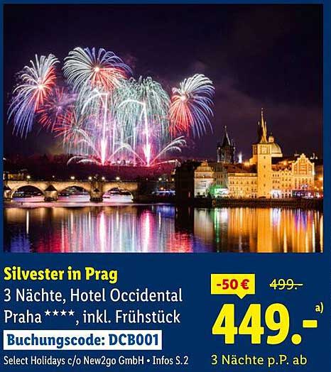 Silvester in Prag - 3 Nächte, Hotel Occidental Praha****, inkl. Frühstück