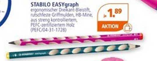 STABILO EASYgraph ergonimischer Dreikant-Bleistift, rutschfeste Griffmulden, HB-Mine