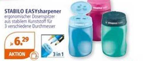 STABILO EASYsharpener - Ergonomischer Dosenzer mit 3 verschiedenen Durchmessern