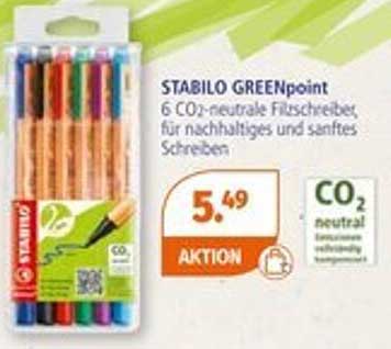 STABILO GREENpoint 6 CO₂-neutrale Filzschreiber