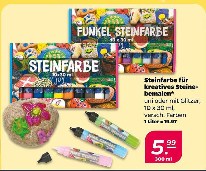 Steinfarbe für kreatives Steine-bemalen