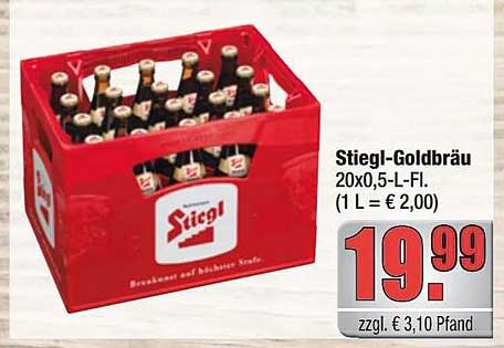 Stiegl-Goldbräu 20x0,5-L-Fl.