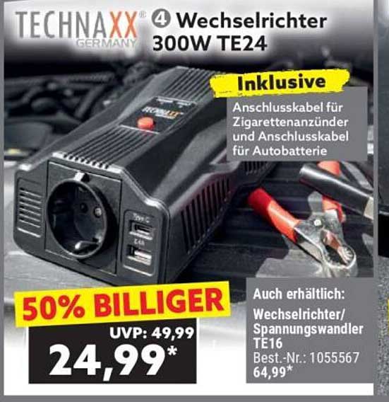 TECHNAXX Wechselrichter 300W TE24