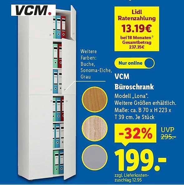 VCM Büroschrank Modell „Lona“ - 32% reduziert!