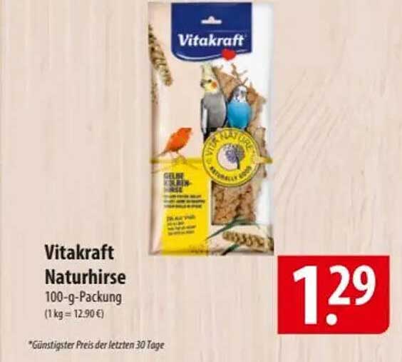 Vitakraft Naturhirse 100-g-Packung
