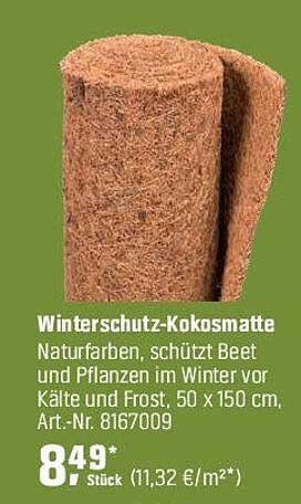 Winterschutz-Kokosmatte