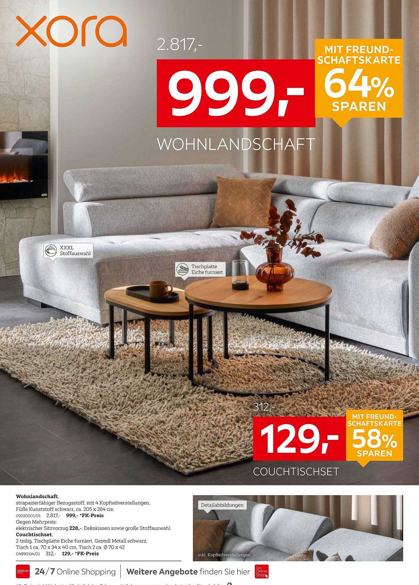 xora Wohnlandschaft für 999,- €