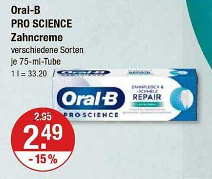Oral-B PRO SCIENCE Zahnpasta