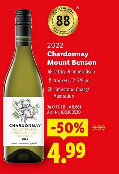 2022 Chardonnay Mount Benson