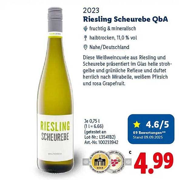 2023 Riesling Scheurebe QbA