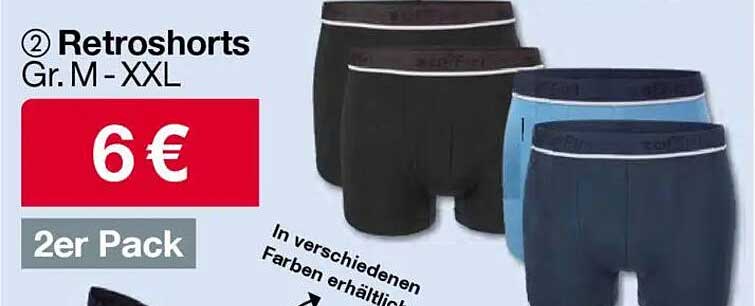 2er Pack Retrosports Shorts in Gr. M – XXL
