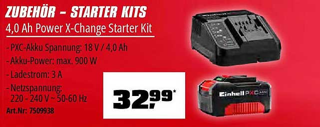4,0 Ah Power X-Change Starter Kit von Einhell