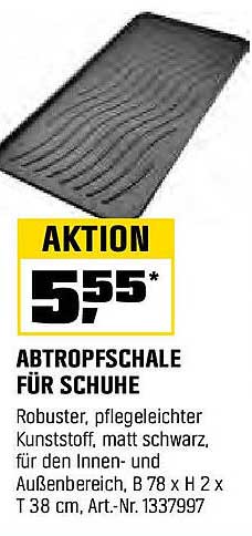 Abtropfschale für Schuhe