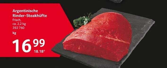 Argentinische Rinder-Steakhüfte frisch, ca. 2,2 kg