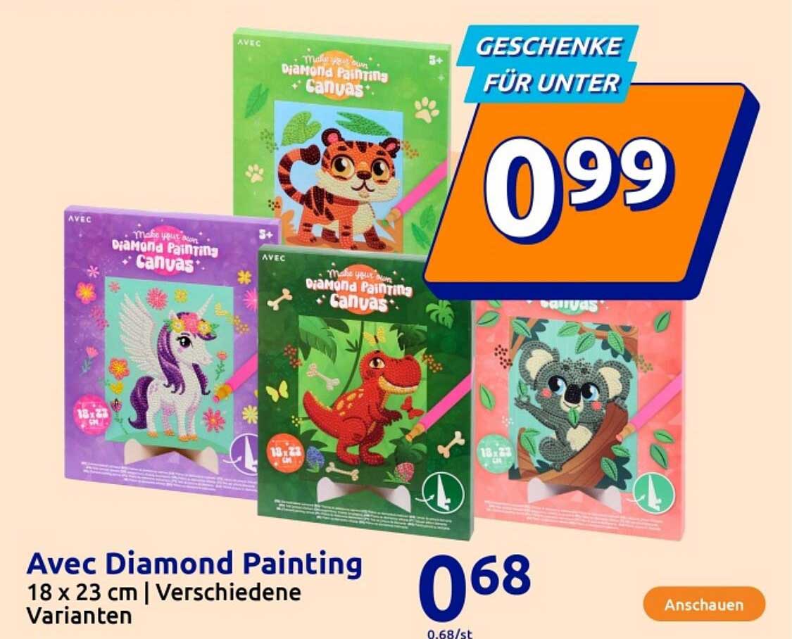 Avec Diamond Painting - 18 x 23 cm | Verschiedene Variationen