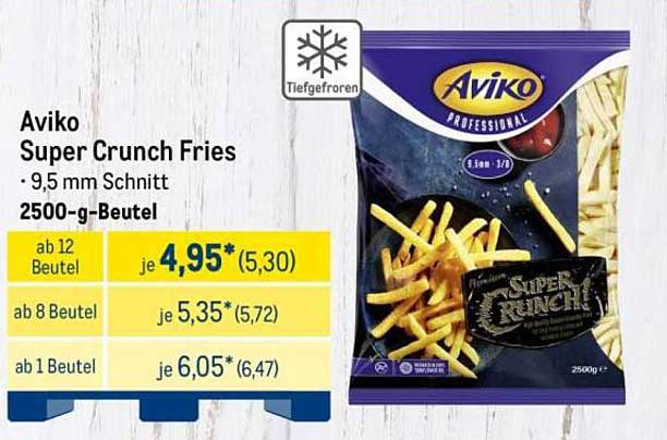 Aviko Super Crunch Fries - 2500-g-Beutel
