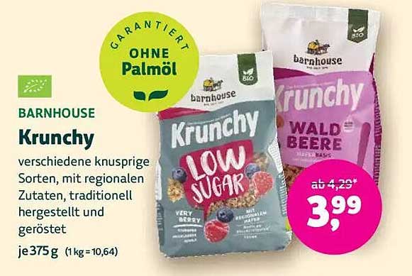 BARNHOUSE Krunchy - verschiedene knusprige Sorten