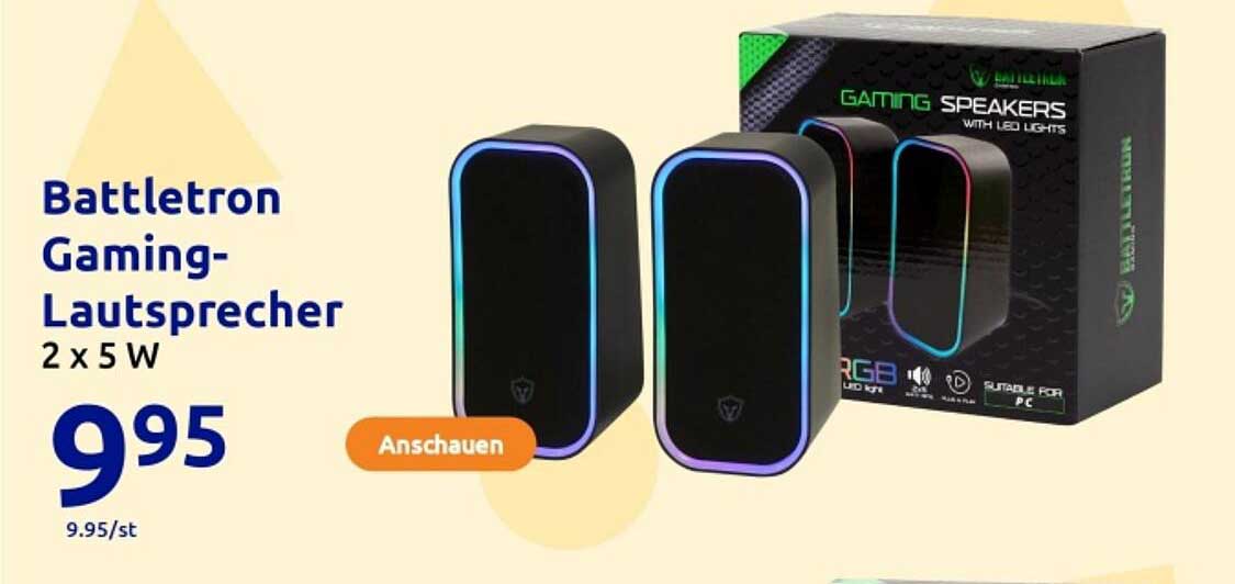 Battletron Gaming-Lautsprecher 2 x 5 W