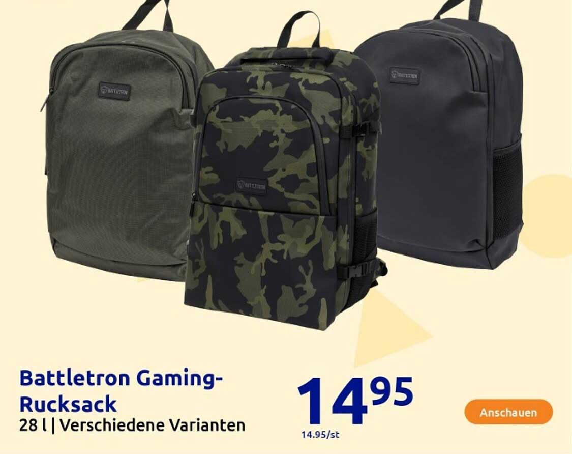 Battletron Gaming-Rucksack 28 l | Verschiedene Varianten