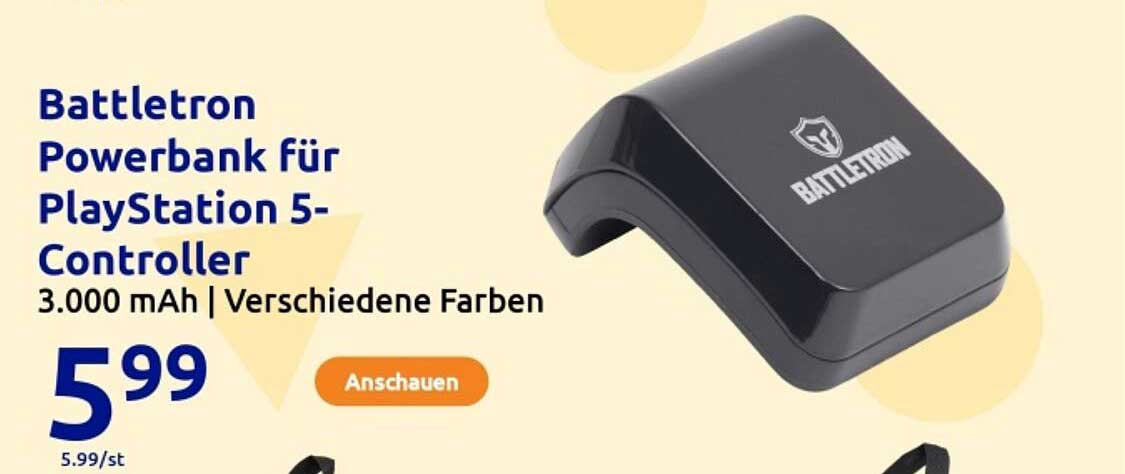 Battletron Powerbank für PlayStation 5-Controller