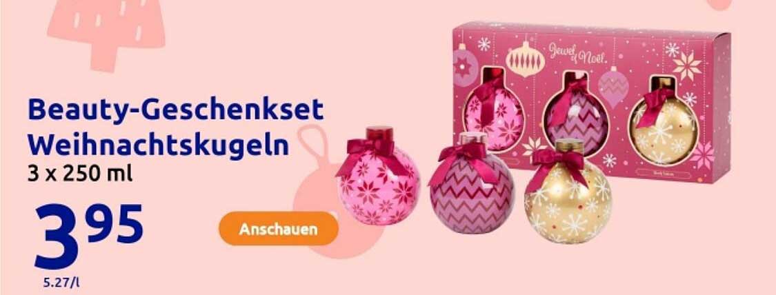 Beauty-Geschenkset Weihnachtskugeln