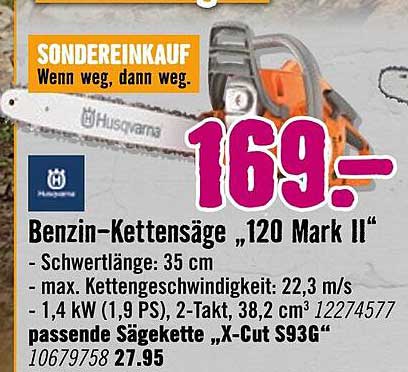 Benzin-Kettensäge '120 Mark II' von Husqvarna