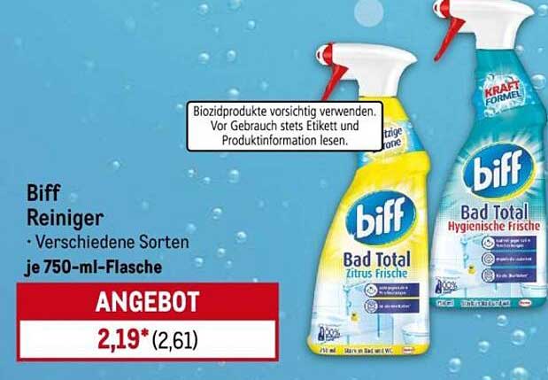 Biff Reiniger - Verschiedene Sorten je 750-ml-Flasche
