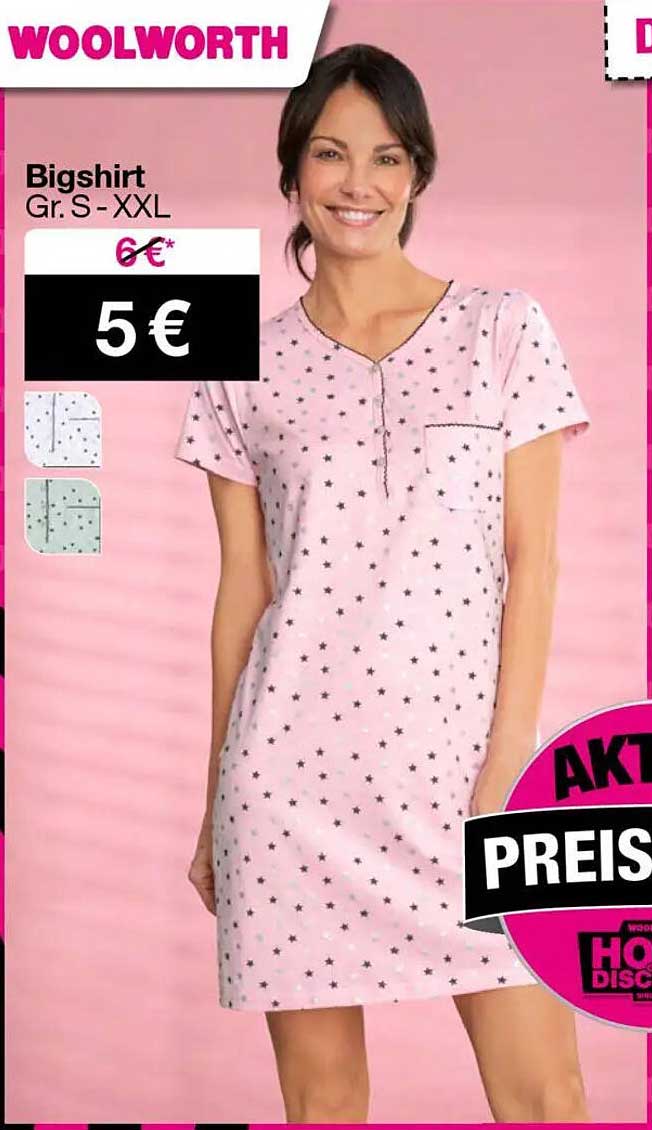 Bigshirt Gr. S - XXL für nur 5 €