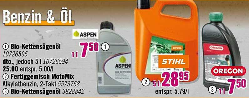 Bio-Kettensägenöl von ASPEN