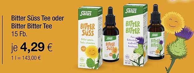 Bitter Süß Tee oder Bitter Bitter Tee 15 Fb.