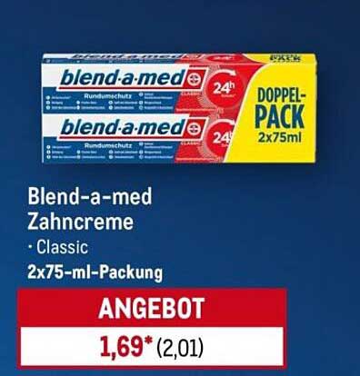 Blend-a-med Zahnpasta Classic 2x75ml - Doppel-Pack