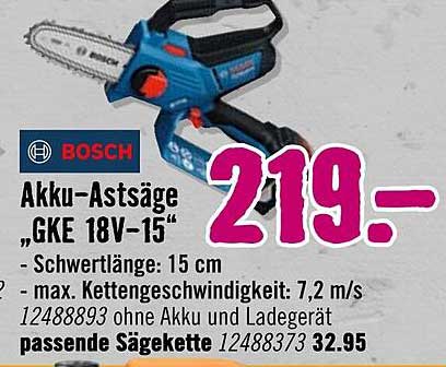 Bosch Akku-Astsäge GKE 18V-15