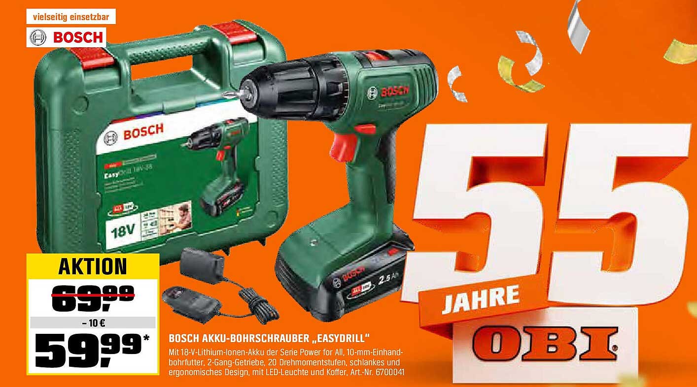 Bosch Akku-Bohrschrauber „Easydrill“