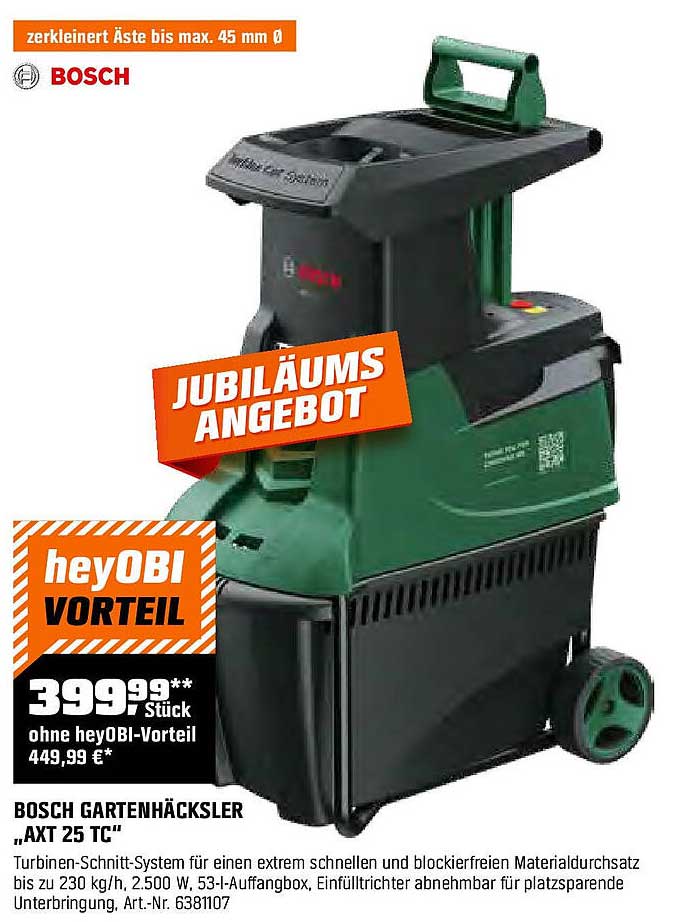 BOSCH GARTENHÄCKSLER „AXT 25 TC“