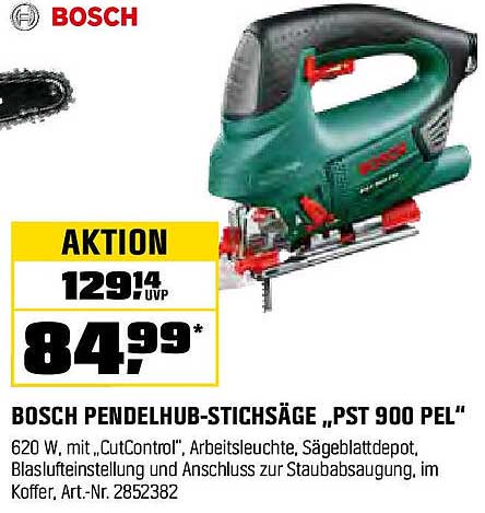 BOSCH PENDELHUB-STICHSÄGE „PST 900 PEL“